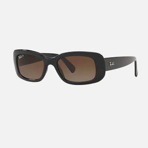 RAY BAN Polarized RB4122 Black and Brown Gradient
